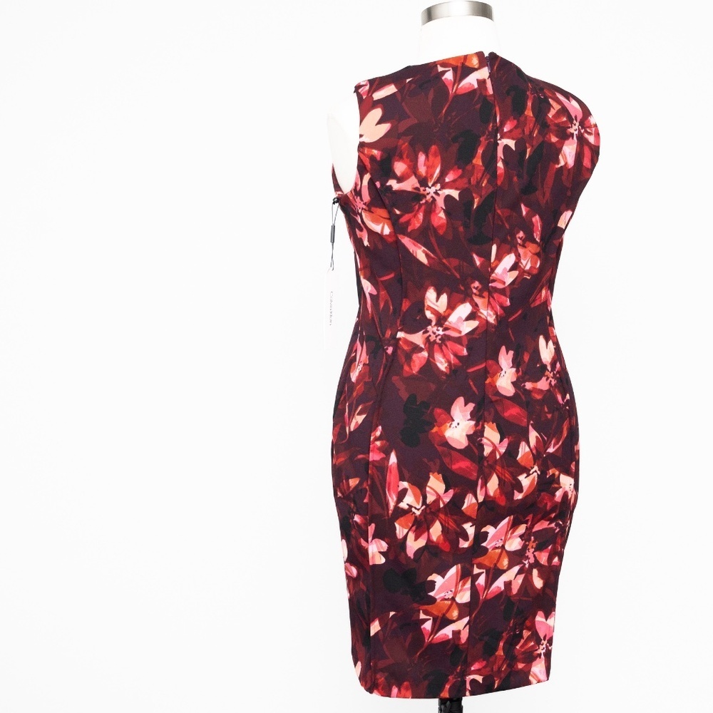 Calvin Klein Floral Print Pencil Dress - Picture 9 of 13